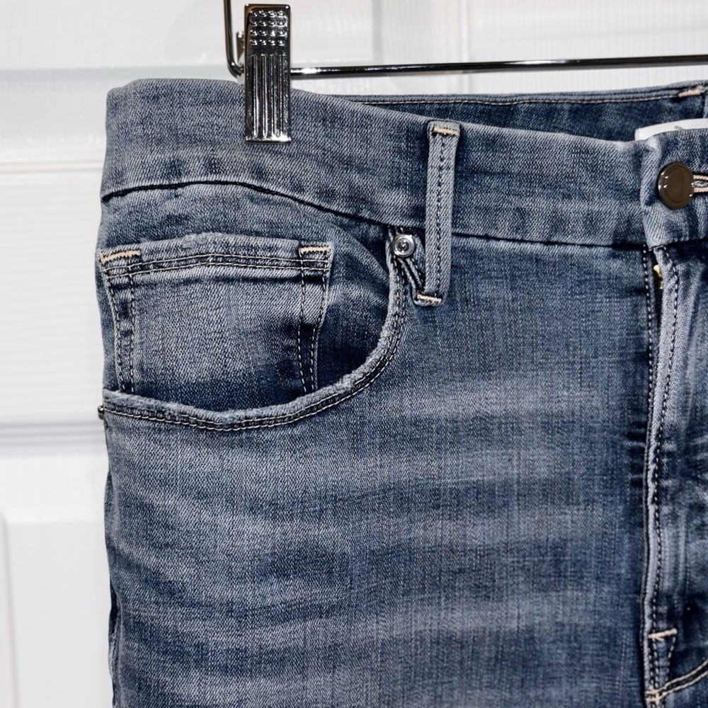 Good American Good Waist Jeans Size 15 Chew Hem Ankle Skinny GWCCH075T Distres‌‌ - Picture 5 of 12